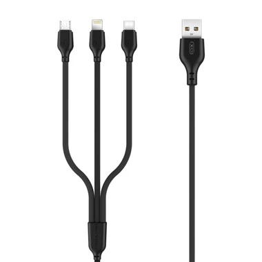 VC 75 Degrees pehmeä ja kestävä 3 in 1 A USB-kaapeli